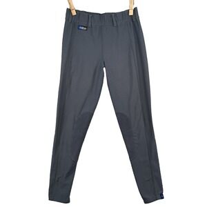 Irideon Horse Riding Pants Womens Large Equestrian Breeches Suede Knee Patch USA